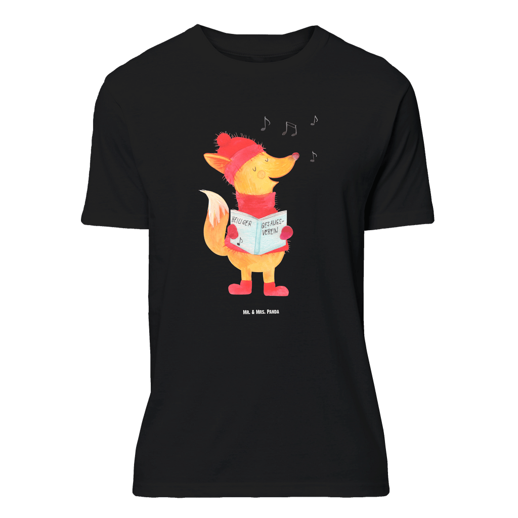 T-Shirt Standard Fuchs Sänger T-Shirt, Shirt, Tshirt, Lustiges T-Shirt, T-Shirt mit Spruch, Party, Junggesellenabschied, Jubiläum, Geburstag, Herrn, Damen, Männer, Frauen, Schlafshirt, Nachthemd, Sprüche, Winter, Weihnachten, Weihnachtsdeko, Nikolaus, Advent, Heiligabend, Wintermotiv, Fuchs, Füchse, Sänger, Geschenk Sänger, Singen, Weihnachtslieder