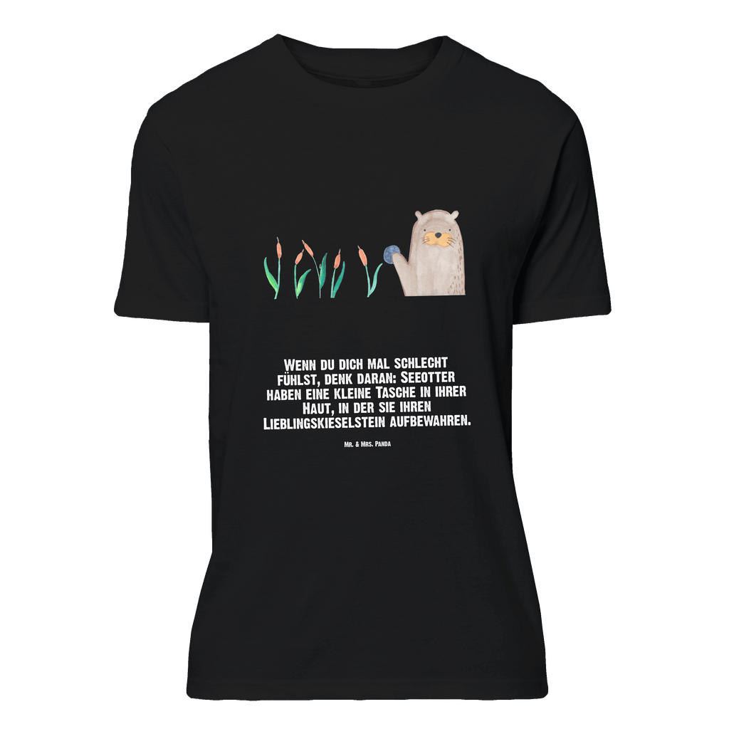 T-Shirt Standard Otter Stein T-Shirt, Shirt, Tshirt, Lustiges T-Shirt, T-Shirt mit Spruch, Party, Junggesellenabschied, Jubiläum, Geburstag, Herrn, Damen, Männer, Frauen, Schlafshirt, Nachthemd, Sprüche, Otter, Fischotter, Seeotter, Otter Seeotter See Otter