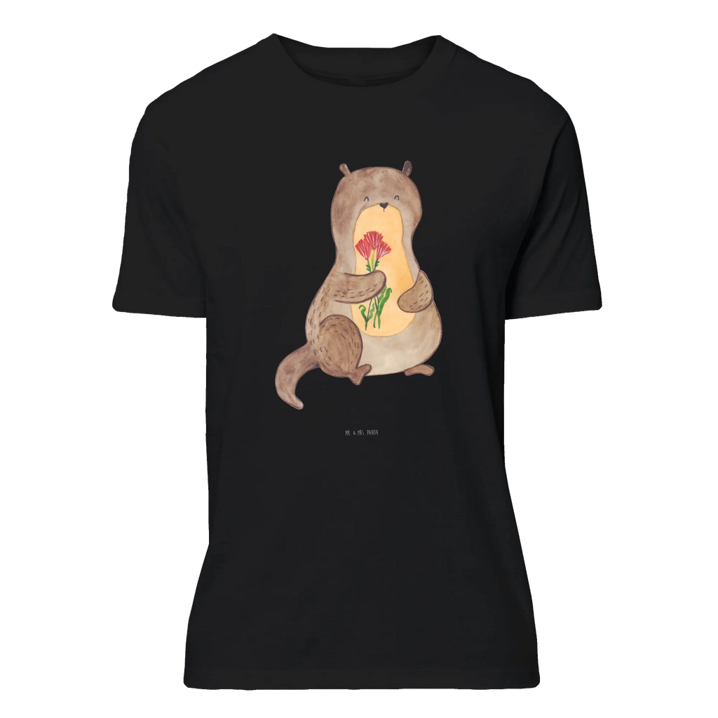 T-Shirt Standard Otter Blumenstrauß T-Shirt, Shirt, Tshirt, Lustiges T-Shirt, T-Shirt mit Spruch, Party, Junggesellenabschied, Jubiläum, Geburstag, Herrn, Damen, Männer, Frauen, Schlafshirt, Nachthemd, Sprüche, Otter, Fischotter, Seeotter, Otter Seeotter See Otter