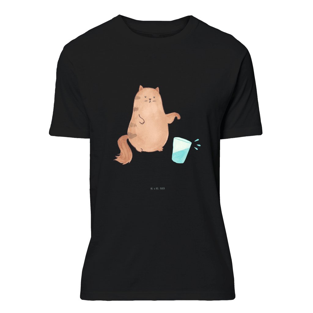 T-Shirt Standard Katze Wasserglas T-Shirt, Shirt, Tshirt, Lustiges T-Shirt, T-Shirt mit Spruch, Party, Junggesellenabschied, Jubiläum, Geburstag, Herrn, Damen, Männer, Frauen, Schlafshirt, Nachthemd, Sprüche, Katze, Katzenmotiv, Katzenfan, Katzendeko, Katzenfreund, Katzenliebhaber, Katzenprodukte, Katzenartikel, Katzenaccessoires, Katzensouvenirs, Katzenliebhaberprodukte, Katzenmotive, Katzen, Kater, Mietze, Cat, Cats, Katzenhalter, Katzenbesitzerin, Haustier, Wasser, Glas