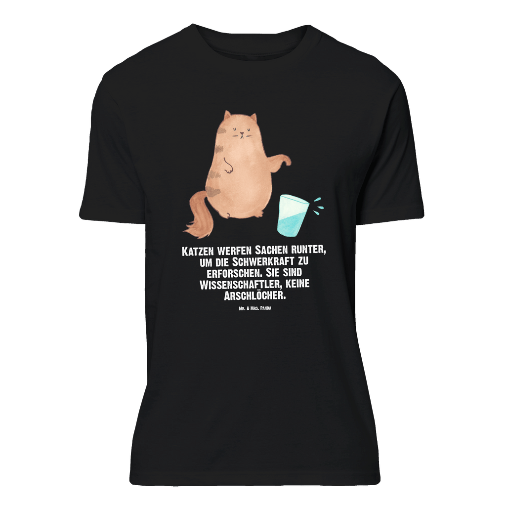 T-Shirt Standard Katze Wasserglas T-Shirt, Shirt, Tshirt, Lustiges T-Shirt, T-Shirt mit Spruch, Party, Junggesellenabschied, Jubiläum, Geburstag, Herrn, Damen, Männer, Frauen, Schlafshirt, Nachthemd, Sprüche, Katze, Katzenmotiv, Katzenfan, Katzendeko, Katzenfreund, Katzenliebhaber, Katzenprodukte, Katzenartikel, Katzenaccessoires, Katzensouvenirs, Katzenliebhaberprodukte, Katzenmotive, Katzen, Kater, Mietze, Cat, Cats, Katzenhalter, Katzenbesitzerin, Haustier, Wasser, Glas