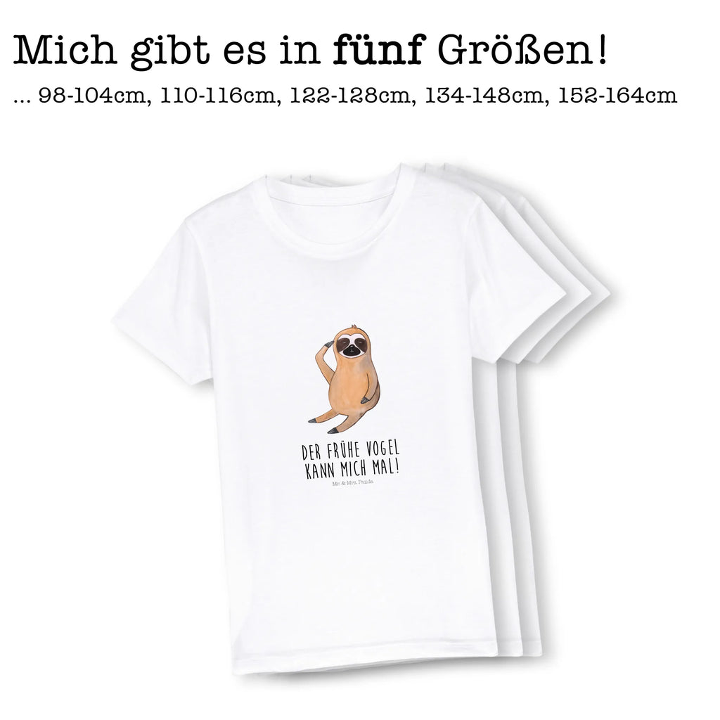 Organic Kinder T-Shirt Faultier Vogel zeigen Kinder T-Shirt, Kinder T-Shirt Mädchen, Kinder T-Shirt Jungen, Faultier, Faultier Geschenk, Faultier Deko, Faultiere, faul, Lieblingstier, Spinner, früher Vogel, der frühe Vogel, Frühaufsteher, Morgenmuffel, Vogel, Faultierwelt