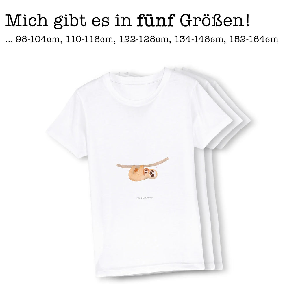 Organic Kinder T-Shirt Faultier mit Kind Kinder T-Shirt, Kinder T-Shirt Mädchen, Kinder T-Shirt Jungen, Faultier, Faultier Geschenk, Faultier Deko, Kind, Baby, Liebe, Mutter, Mama, Geburt, Kinder, Faulheit, Spaß, Niedlichkeit