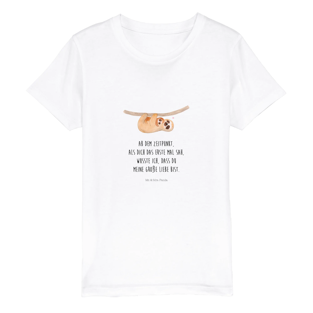 Organic Kinder T-Shirt Faultier mit Kind Kinder T-Shirt, Kinder T-Shirt Mädchen, Kinder T-Shirt Jungen, Faultier, Faultier Geschenk, Faultier Deko, Kind, Baby, Liebe, Mutter, Mama, Geburt, Kinder, Faulheit, Spaß, Niedlichkeit