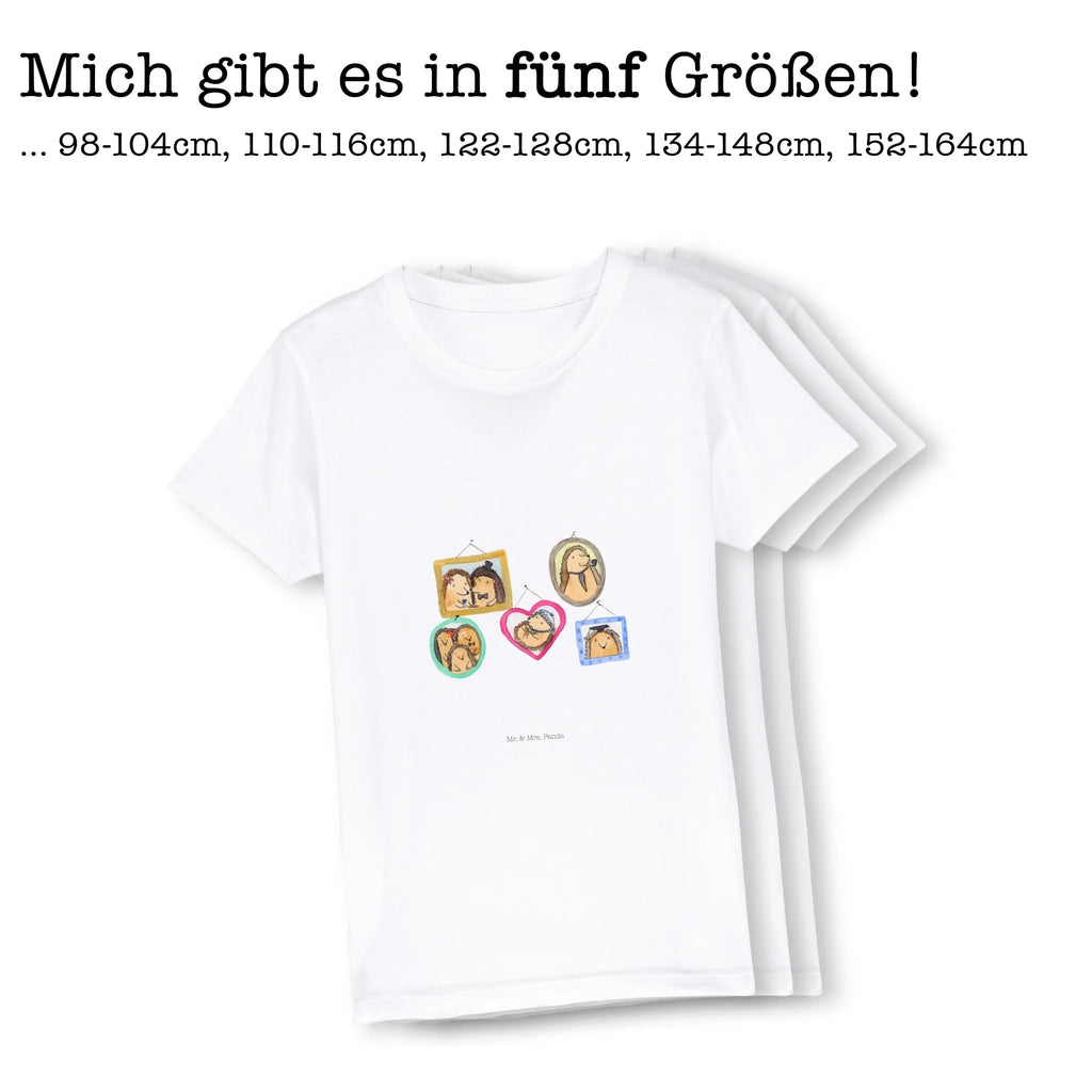 Organic Kinder T-Shirt Igel Familie Kinder T-Shirt, Kinder T-Shirt Mädchen, Kinder T-Shirt Jungen, Familie, Vatertag, Muttertag, Bruder, Schwester, Mama, Papa, Oma, Opa, Liebe, Igel, Bilder, Zusammenhalt, Glück