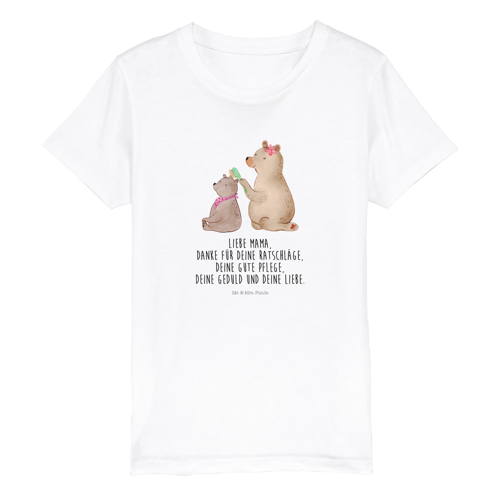 Organic Kinder T-Shirt Bär mit Kind Kinder T-Shirt, Kinder T-Shirt Mädchen, Kinder T-Shirt Jungen, Familie, Vatertag, Muttertag, Bruder, Schwester, Mama, Papa, Oma, Opa, Geschenk, Mutti, Mutter