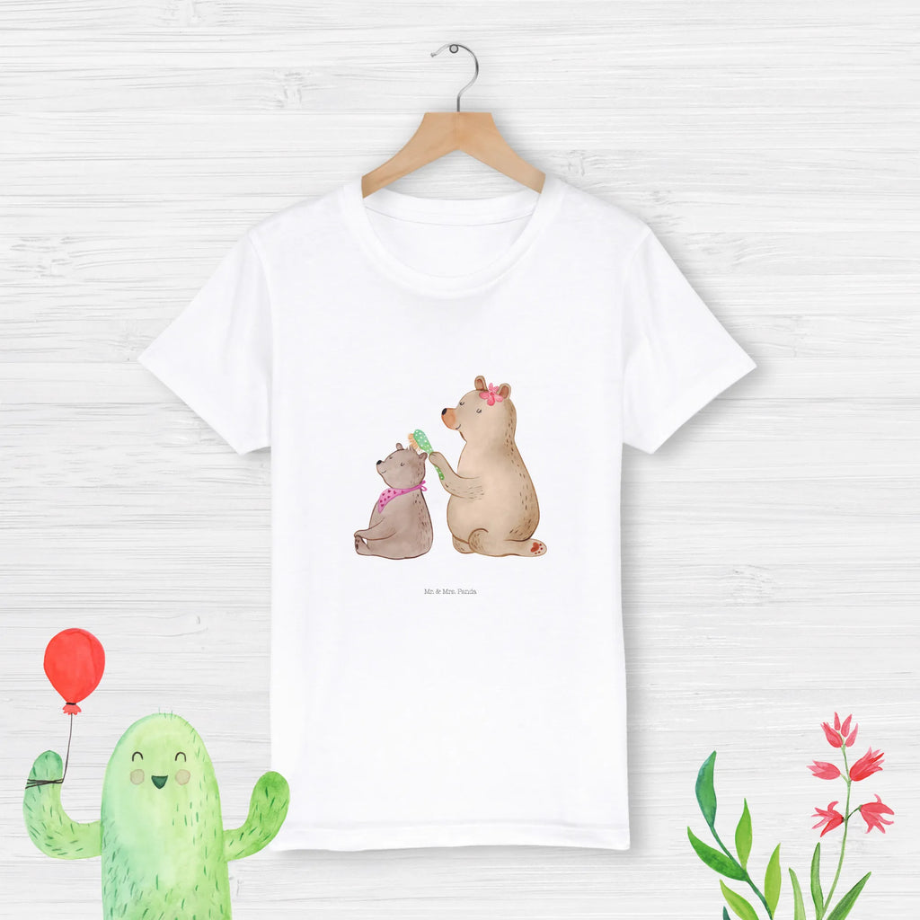 Organic Kinder T-Shirt Bär mit Kind Kinder T-Shirt, Kinder T-Shirt Mädchen, Kinder T-Shirt Jungen, Familie, Vatertag, Muttertag, Bruder, Schwester, Mama, Papa, Oma, Opa, Geschenk, Mutti, Mutter