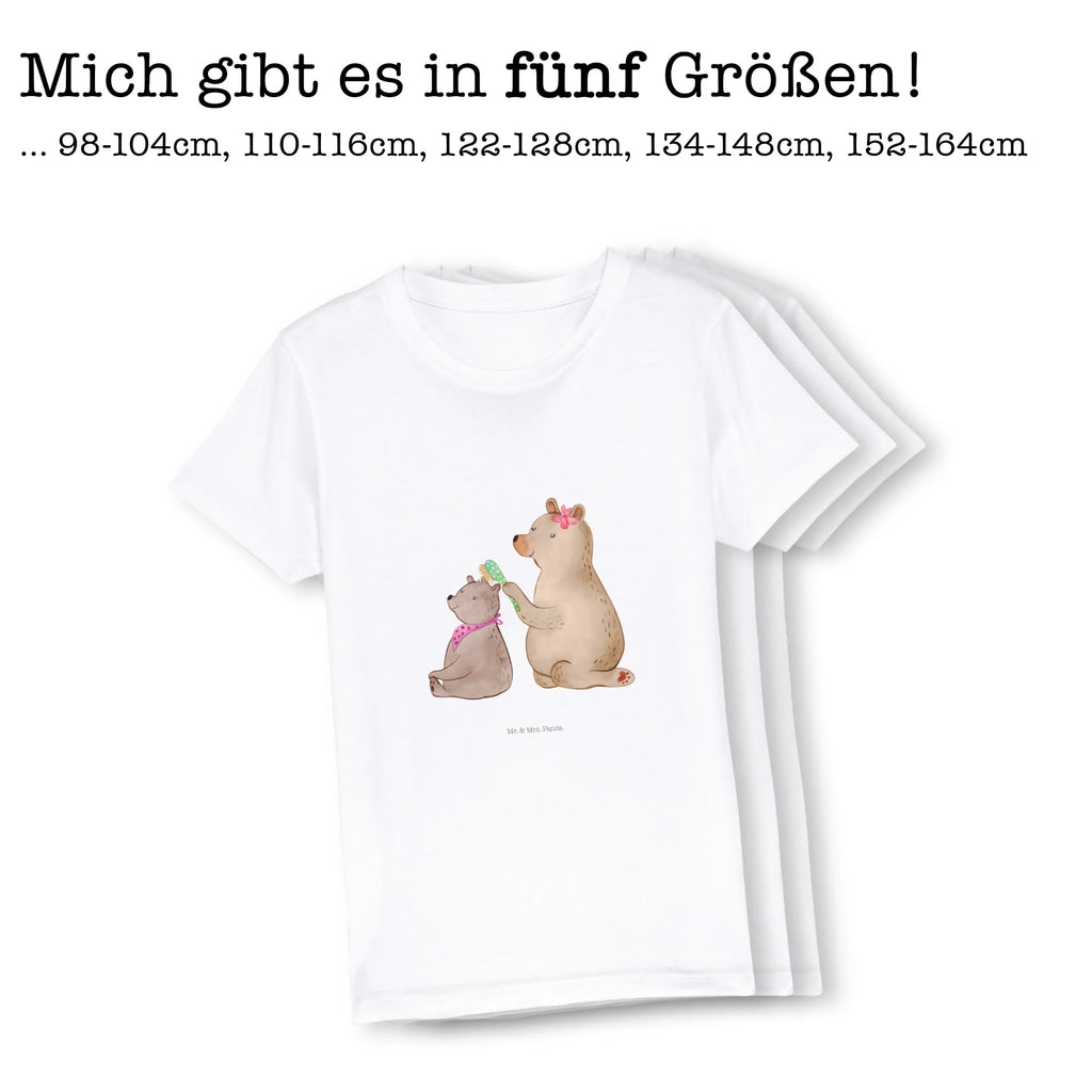 Organic Kids T-Shirt bear child Kinder T-Shirt, Kinder T-Shirt Mädchen, Kinder T-Shirt Jungen, Familie, Vatertag, Muttertag, Bruder, Schwester, Mama, Papa, Oma, Opa, Geschenk, Mutti, Mutter