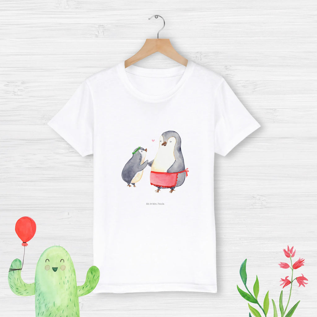 Organic Kinder T-Shirt Pinguin mit Kind Kinder T-Shirt, Kinder T-Shirt Mädchen, Kinder T-Shirt Jungen, Familie, Vatertag, Muttertag, Bruder, Schwester, Mama, Papa, Oma, Opa, Geschenk, Mami, Mutti, Mutter, Geburststag