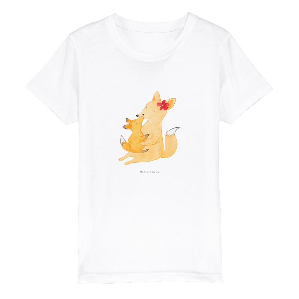 Organic Kinder T-Shirt Fuchs Mama Kinder T-Shirt, Kinder T-Shirt Mädchen, Kinder T-Shirt Jungen, Familie, Vatertag, Muttertag, Bruder, Schwester, Mama, Papa, Oma, Opa, Mutter, Tochter, Lieblingstochter, Beste Tochter, Geschenk