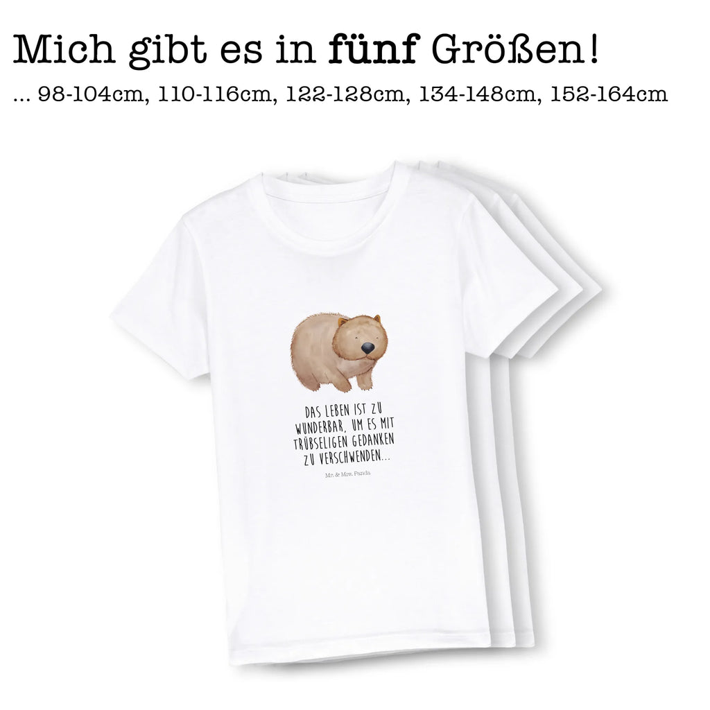 Organic Kinder T-Shirt Wombat Kinder T-Shirt, Kinder T-Shirt Mädchen, Kinder T-Shirt Jungen, Tiermotive, Gute Laune, lustige Sprüche, Tiere, Wombat, Das Leben ist schön, Motivation, Spruch, Australien