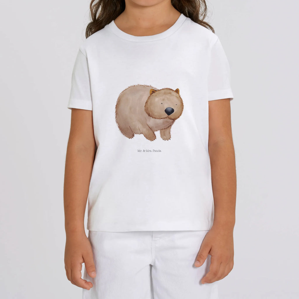 Organic Kinder T-Shirt Wombat Kinder T-Shirt, Kinder T-Shirt Mädchen, Kinder T-Shirt Jungen, Tiermotive, Gute Laune, lustige Sprüche, Tiere, Wombat, Das Leben ist schön, Motivation, Spruch, Australien