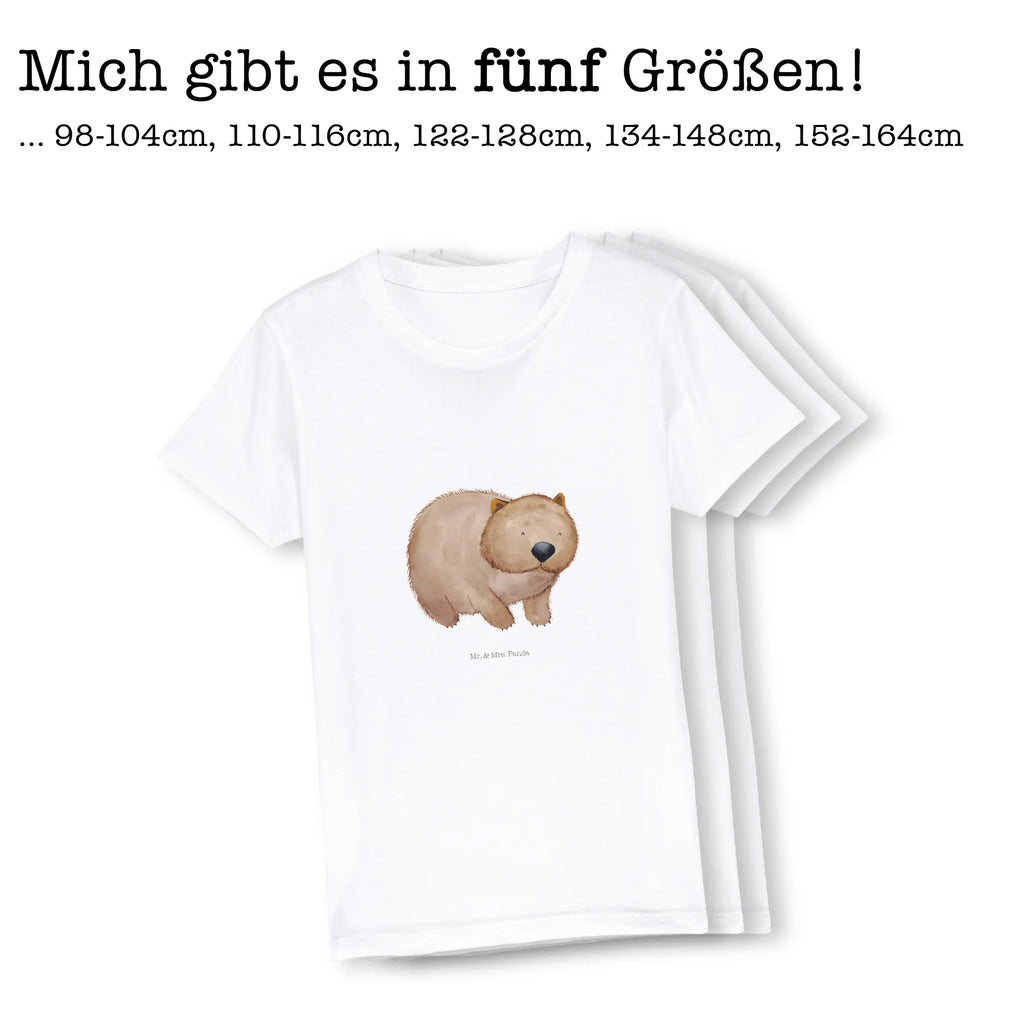 Organic Kinder T-Shirt Wombat Kinder T-Shirt, Kinder T-Shirt Mädchen, Kinder T-Shirt Jungen, Tiermotive, Gute Laune, lustige Sprüche, Tiere, Wombat, Das Leben ist schön, Motivation, Spruch, Australien