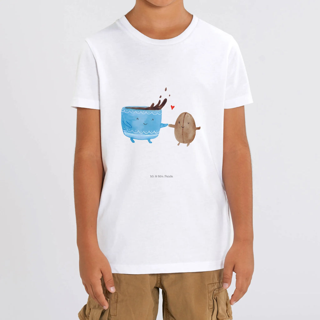 Organic Kinder T-Shirt Kaffee Bohne Kinder T-Shirt, Kinder T-Shirt Mädchen, Kinder T-Shirt Jungen, Tiermotive, Gute Laune, lustige Sprüche, Tiere, Kaffee, Kaffeebohne, Genuss, Zufriedenheit, Glück