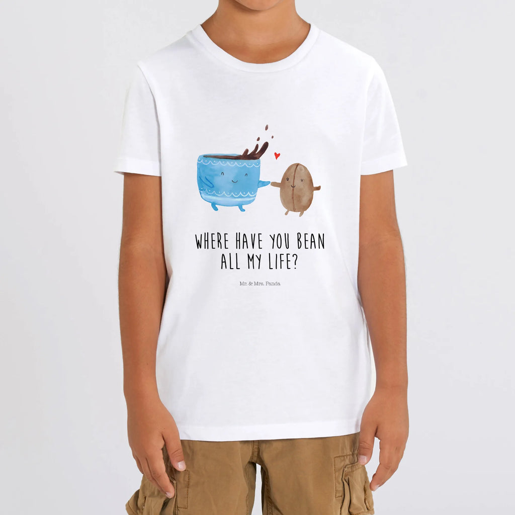 Organic Kinder T-Shirt Kaffee Bohne Kinder T-Shirt, Kinder T-Shirt Mädchen, Kinder T-Shirt Jungen, Tiermotive, Gute Laune, lustige Sprüche, Tiere, Kaffee, Kaffeebohne, Genuss, Zufriedenheit, Glück