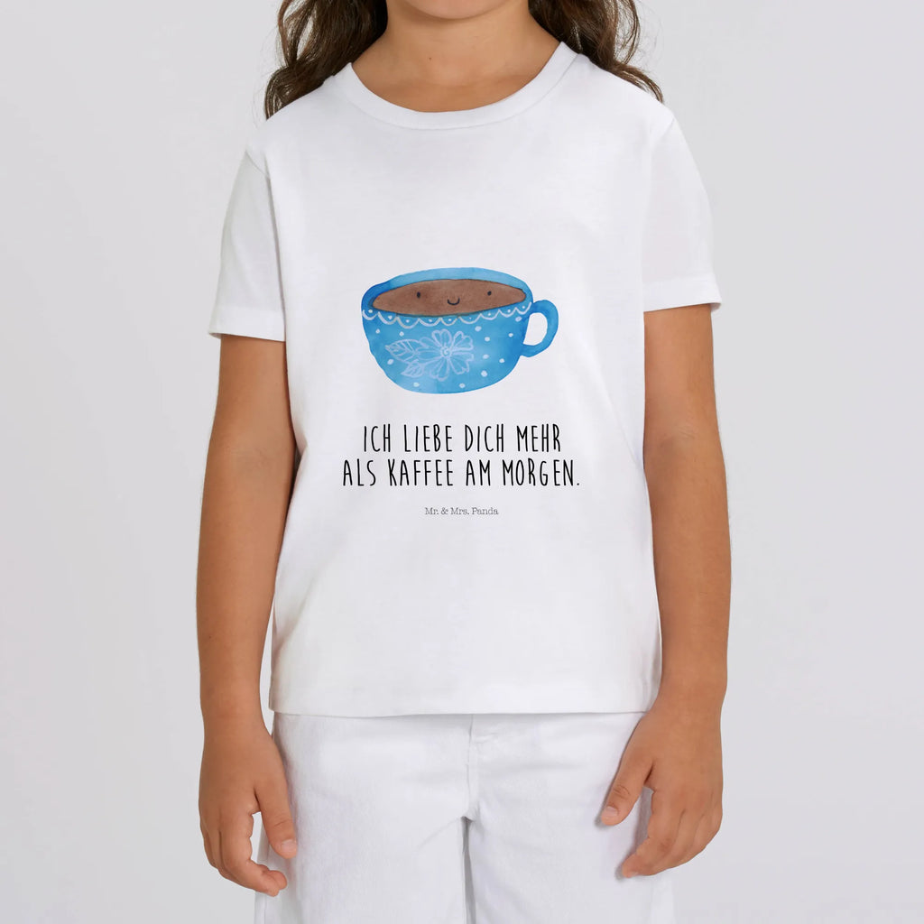 Organic Kinder T-Shirt Kaffee Tasse Kinder T-Shirt, Kinder T-Shirt Mädchen, Kinder T-Shirt Jungen, Tiermotive, Gute Laune, lustige Sprüche, Tiere, Kaffee, Tasse, Liebe, Geschmack, Genuss, Glücklich