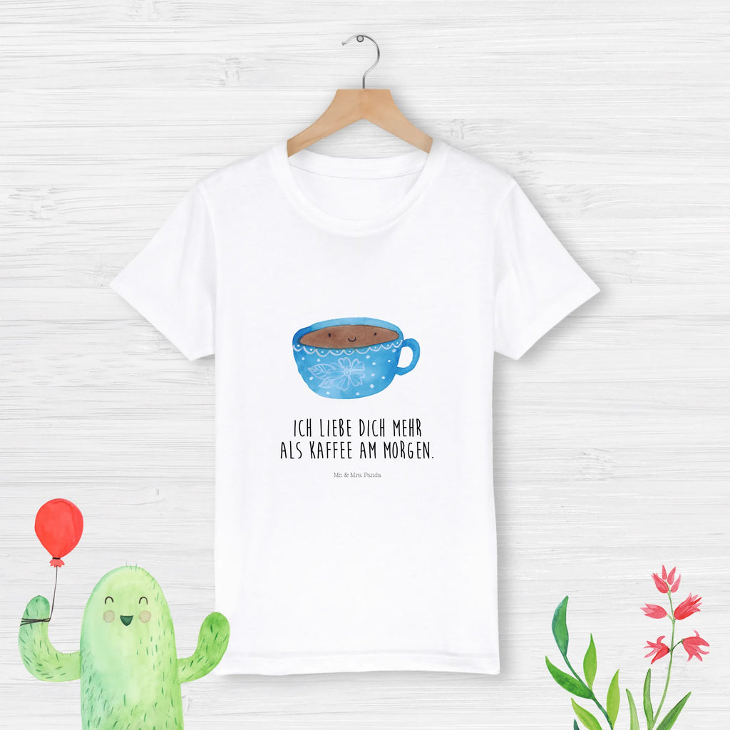 Organic Kinder T-Shirt Kaffee Tasse Kinder T-Shirt, Kinder T-Shirt Mädchen, Kinder T-Shirt Jungen, Tiermotive, Gute Laune, lustige Sprüche, Tiere, Kaffee, Tasse, Liebe, Geschmack, Genuss, Glücklich