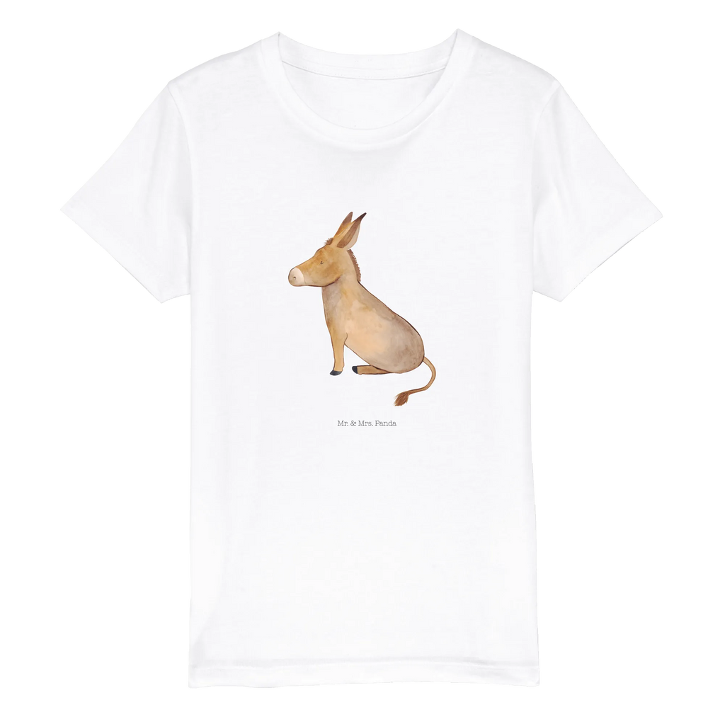 Organic Kinder T-Shirt Esel Kinder T-Shirt, Kinder T-Shirt Mädchen, Kinder T-Shirt Jungen, Tiermotive, Gute Laune, lustige Sprüche, Tiere, Esel, Weisheit, Lebensmut, Lebensglück, Ziel, Lebensziel, Mut, erfolg, tapferkeit, positive gedanken, zuversicht