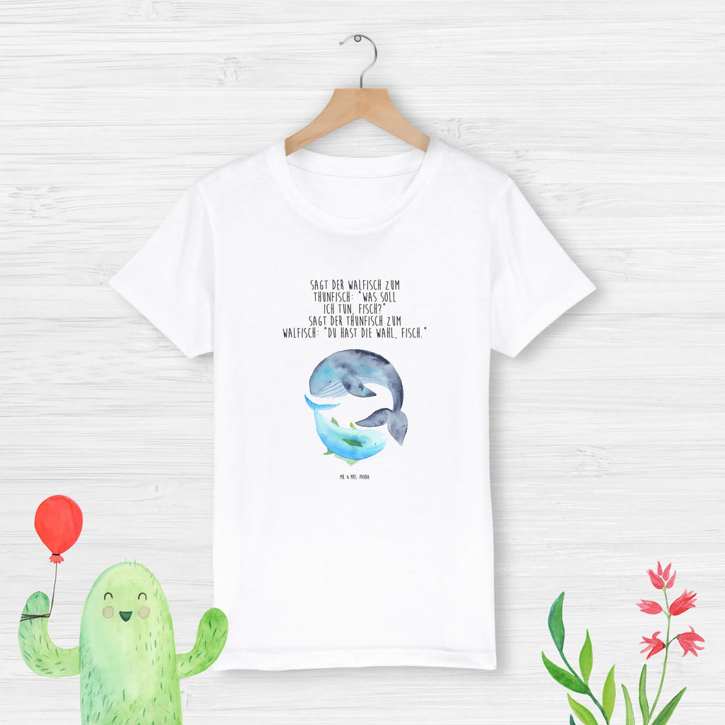 Organic Kinder T-Shirt Walfisch Thunfisch Kinder T-Shirt, Kinder T-Shirt Mädchen, Kinder T-Shirt Jungen, Tiermotive, Gute Laune, lustige Sprüche, Tiere, Wal, Wahl, Tunfisch, Wortwitz lustig, Spruch lustig, Flachwitz, Witz, Spruch des Tages, Flachwitz Geschenk