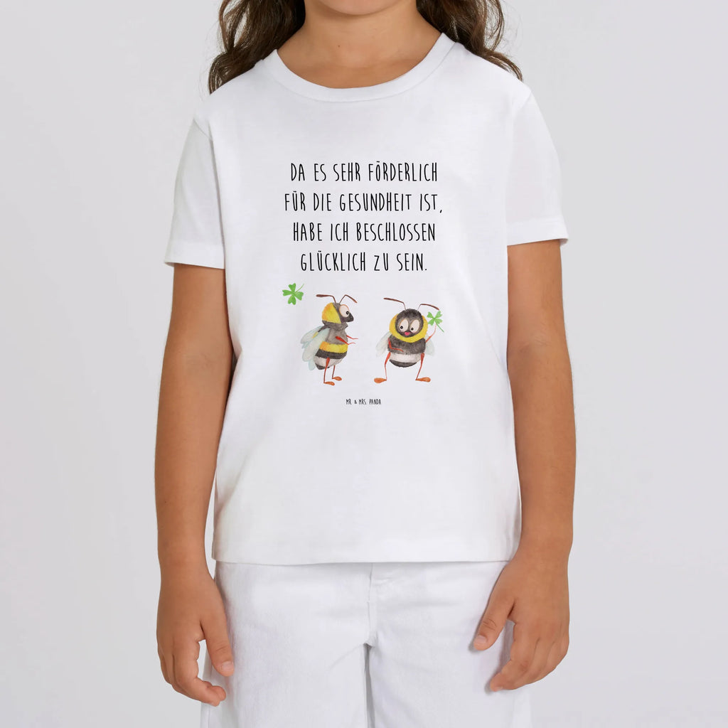 Organic Kinder T-Shirt Hummeln Kleeblatt Kinder T-Shirt, Kinder T-Shirt Mädchen, Kinder T-Shirt Jungen, Tiermotive, Gute Laune, lustige Sprüche, Tiere, Hummel, Biene, Spruch positiv, Biene Deko, Spruch schön, glücklich sein, glücklich werden, Spruch fröhlich