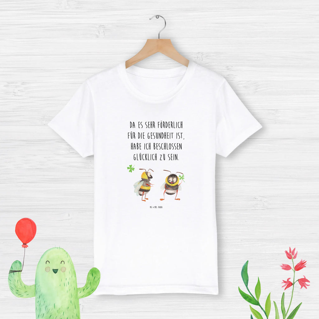 Organic Kinder T-Shirt Hummeln Kleeblatt Kinder T-Shirt, Kinder T-Shirt Mädchen, Kinder T-Shirt Jungen, Tiermotive, Gute Laune, lustige Sprüche, Tiere, Hummel, Biene, Spruch positiv, Biene Deko, Spruch schön, glücklich sein, glücklich werden, Spruch fröhlich