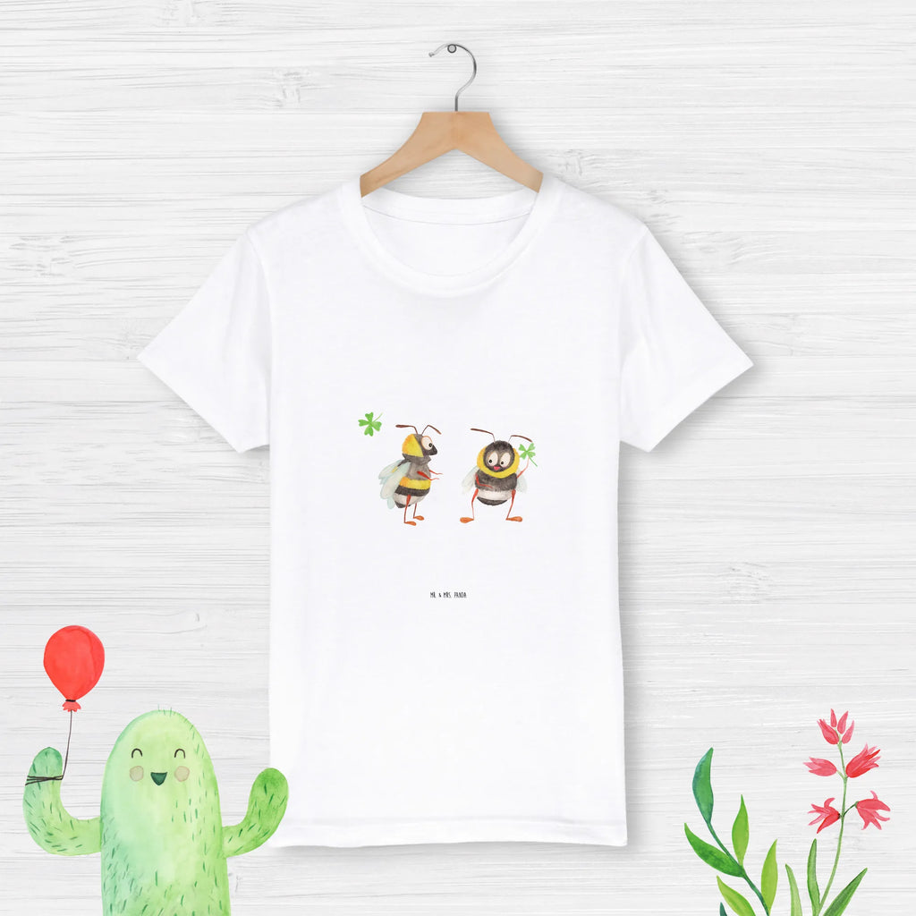 Organic Kinder T-Shirt Hummeln Kleeblatt Kinder T-Shirt, Kinder T-Shirt Mädchen, Kinder T-Shirt Jungen, Tiermotive, Gute Laune, lustige Sprüche, Tiere, Hummel, Biene, Spruch positiv, Biene Deko, Spruch schön, glücklich sein, glücklich werden, Spruch fröhlich