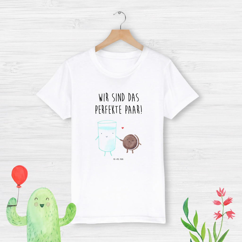 Organic Kinder T-Shirt Milch Keks Kinder T-Shirt, Kinder T-Shirt Mädchen, Kinder T-Shirt Jungen, Tiermotive, Gute Laune, lustige Sprüche, Tiere, Milk, Cookie, Milch, Keks, Kekse, Kaffee, Einladung Frühstück, Motiv süß, romantisch, perfektes Paar