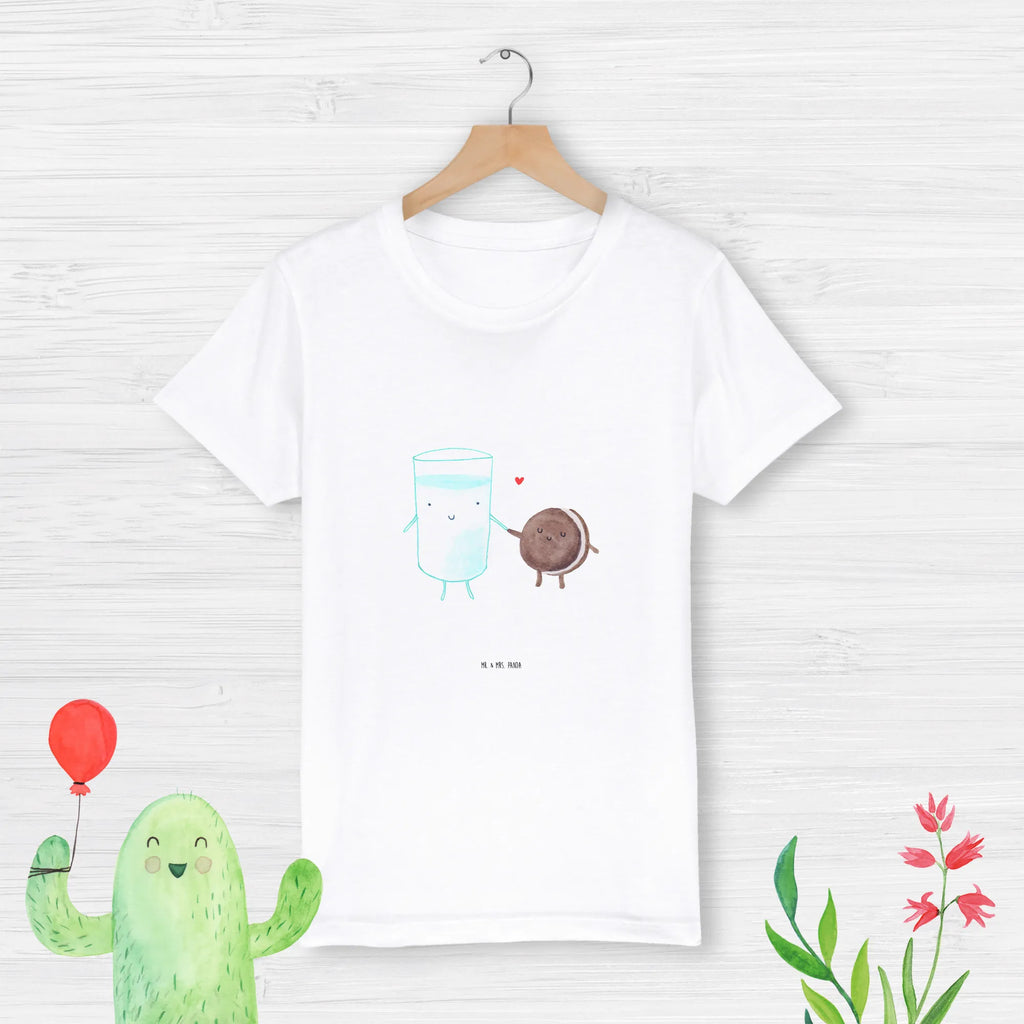 Organic Kinder T-Shirt Milch Keks Kinder T-Shirt, Kinder T-Shirt Mädchen, Kinder T-Shirt Jungen, Tiermotive, Gute Laune, lustige Sprüche, Tiere, Milk, Cookie, Milch, Keks, Kekse, Kaffee, Einladung Frühstück, Motiv süß, romantisch, perfektes Paar