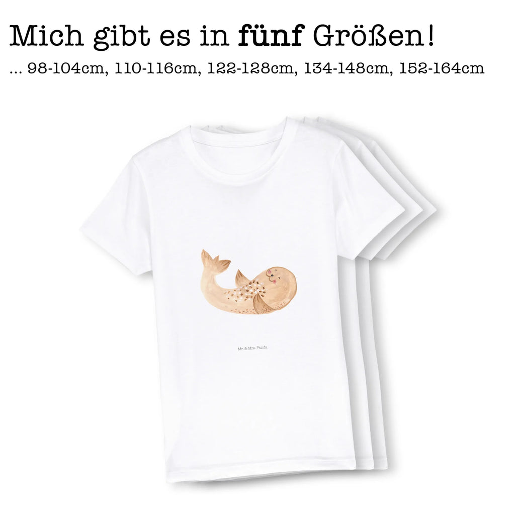 Organic Kinder T-Shirt Robbe Liegen Kinder T-Shirt, Kinder T-Shirt Mädchen, Kinder T-Shirt Jungen, Tiermotive, Gute Laune, lustige Sprüche, Tiere, Robbe, Robben, Seehund, Strand, Meerestier, Ostsee, Nordsee, Lachen, Freude