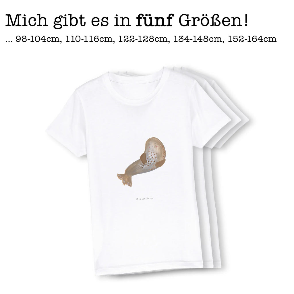 Organic Kinder T-Shirt Robbe Lachen Kinder T-Shirt, Kinder T-Shirt Mädchen, Kinder T-Shirt Jungen, Tiermotive, Gute Laune, lustige Sprüche, Tiere, Robbe, Robben, Seehund, Strand, Meerestier, Ostsee, Nordsee