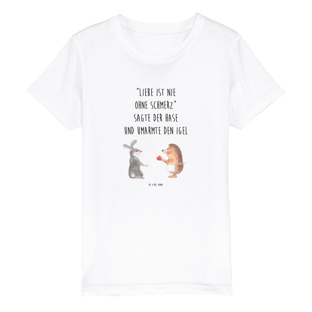 Organic Kinder T-Shirt Hase Igel Kinder T-Shirt, Kinder T-Shirt Mädchen, Kinder T-Shirt Jungen, Tiermotive, Gute Laune, lustige Sprüche, Tiere, Igel und Hase, Igel, Hase, Liebe Spruch, Liebeskummer Geschenk, Herzschmerz, Trösten, Trennungsschmerz, Spruch romantisch