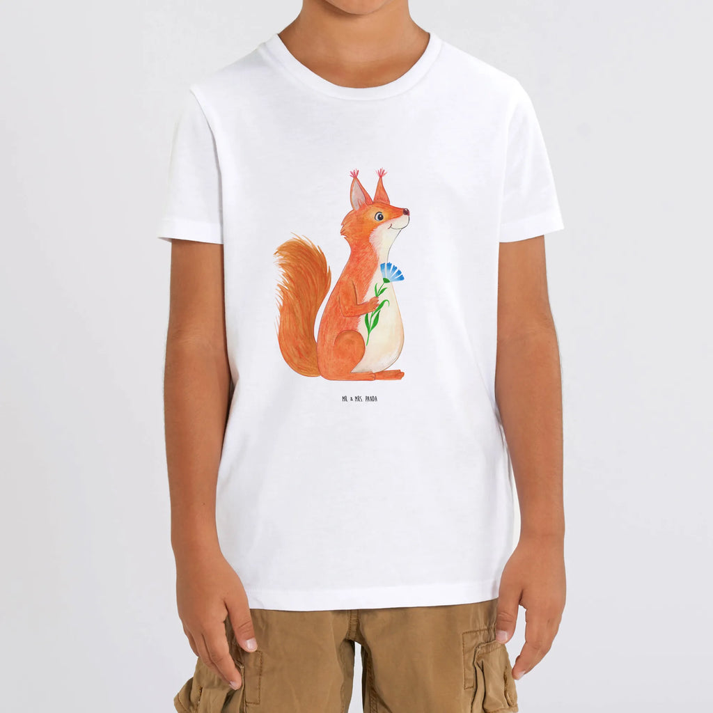 Organic Kinder T-Shirt Eichhörnchen Blume Kinder T-Shirt, Kinder T-Shirt Mädchen, Kinder T-Shirt Jungen, Tiermotive, Gute Laune, lustige Sprüche, Tiere, Eichhörnchen, Eichhorn, Spruch positiv, Lachen, Spaß, Motivation Sprüche, Motivation Bilder, glücklich Spruch, Spruch Deko