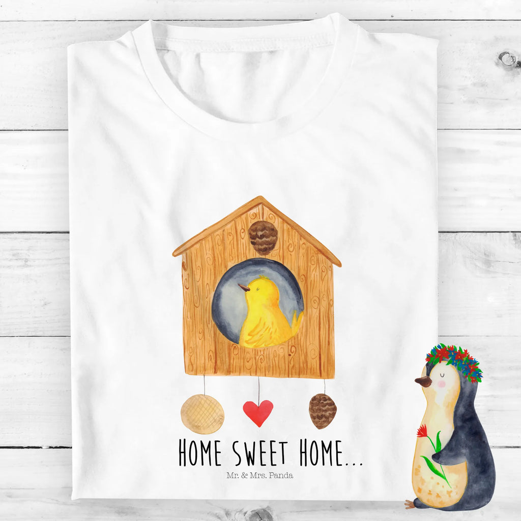 Organic Kinder T-Shirt Vogelhaus Home Kinder T-Shirt, Kinder T-Shirt Mädchen, Kinder T-Shirt Jungen, Tiermotive, Gute Laune, lustige Sprüche, Tiere, Vogelhaus, Vogel, Home sweet Home, Einzug, Umzug, Geschenk, Einzugsgeschenk, Hausbau, Haus