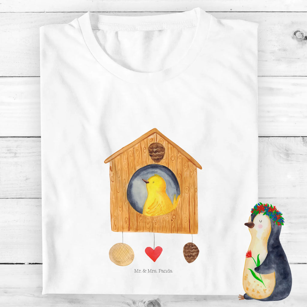 Organic Kinder T-Shirt Vogelhaus Home Kinder T-Shirt, Kinder T-Shirt Mädchen, Kinder T-Shirt Jungen, Tiermotive, Gute Laune, lustige Sprüche, Tiere, Vogelhaus, Vogel, Home sweet Home, Einzug, Umzug, Geschenk, Einzugsgeschenk, Hausbau, Haus