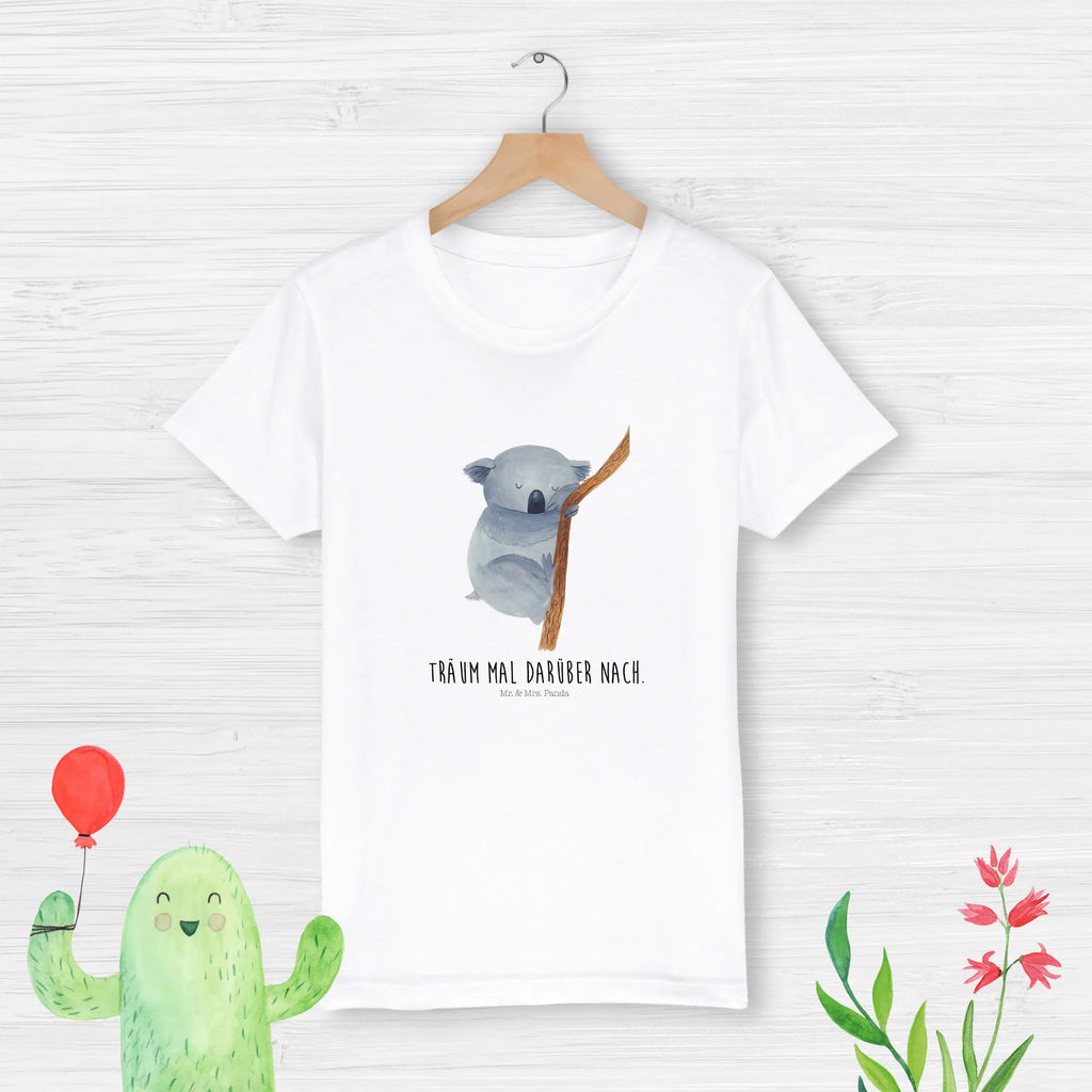 Organic Kinder T-Shirt Koalabär Kinder T-Shirt, Kinder T-Shirt Mädchen, Kinder T-Shirt Jungen, Tiermotive, Gute Laune, lustige Sprüche, Tiere, Koala, träumen, Traum, schlafen, Schlafzimmer, Traumland, Bär, Koalabär