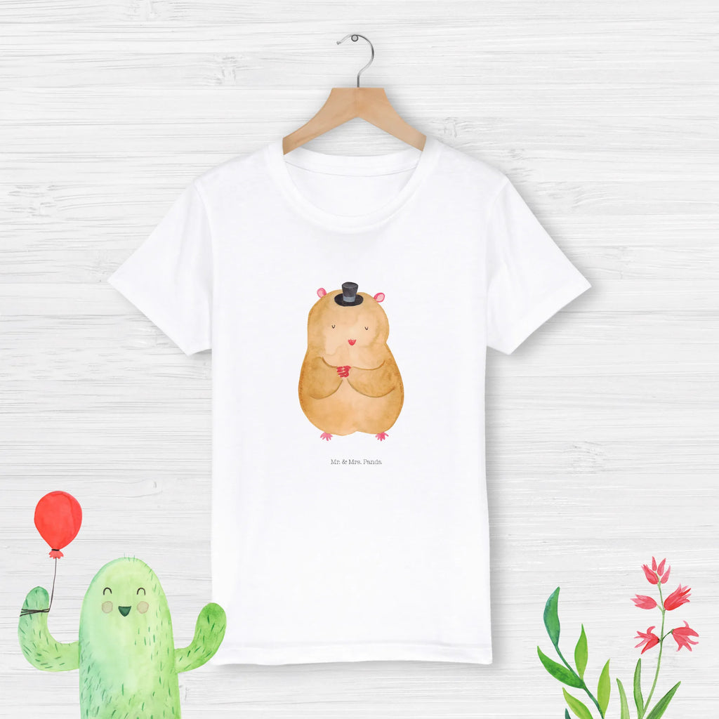 Organic Kinder T-Shirt Hamster Hut Kinder T-Shirt, Kinder T-Shirt Mädchen, Kinder T-Shirt Jungen, Tiermotive, Gute Laune, lustige Sprüche, Tiere, Hamster, Hut, Magier, Zylinder, Zwerghamster, Zauberer