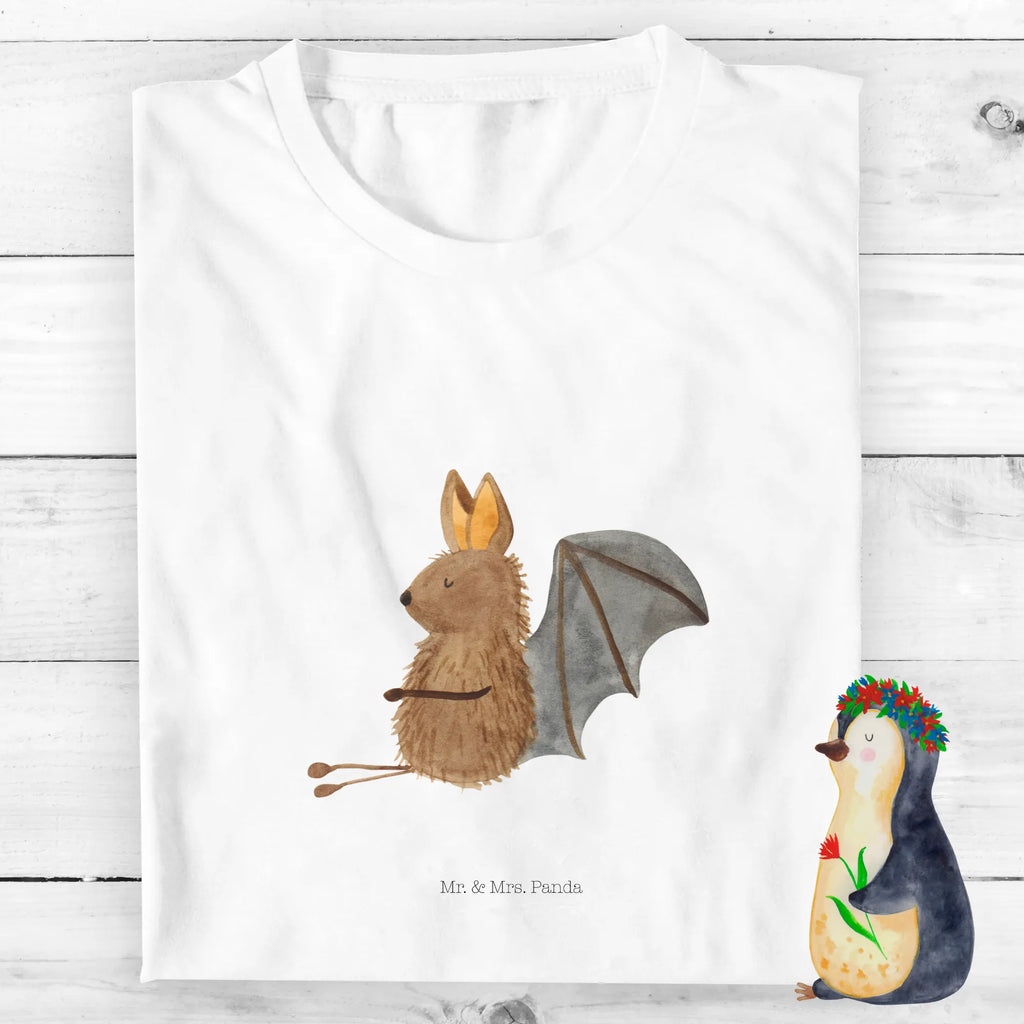 Organic Kinder T-Shirt Fledermaus Sitzen Kinder T-Shirt, Kinder T-Shirt Mädchen, Kinder T-Shirt Jungen, Tiermotive, Gute Laune, lustige Sprüche, Tiere, Fledermaus, Fledermäuse, Motivation, entspannen