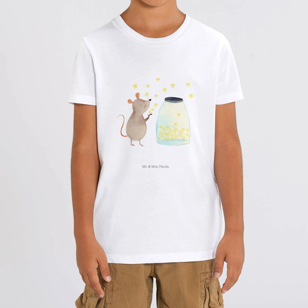 Organic Kinder T-Shirt Maus Sterne Kinder T-Shirt, Kinder T-Shirt Mädchen, Kinder T-Shirt Jungen, Tiermotive, Gute Laune, lustige Sprüche, Tiere, Maus, Sterne, Wunsch, Kind, Taufe, Taufgeschenk, Geburt, Schwangerschaft, erstes Kind, Kindergeburtstag, Geburtstag, Hoffnung, Träume