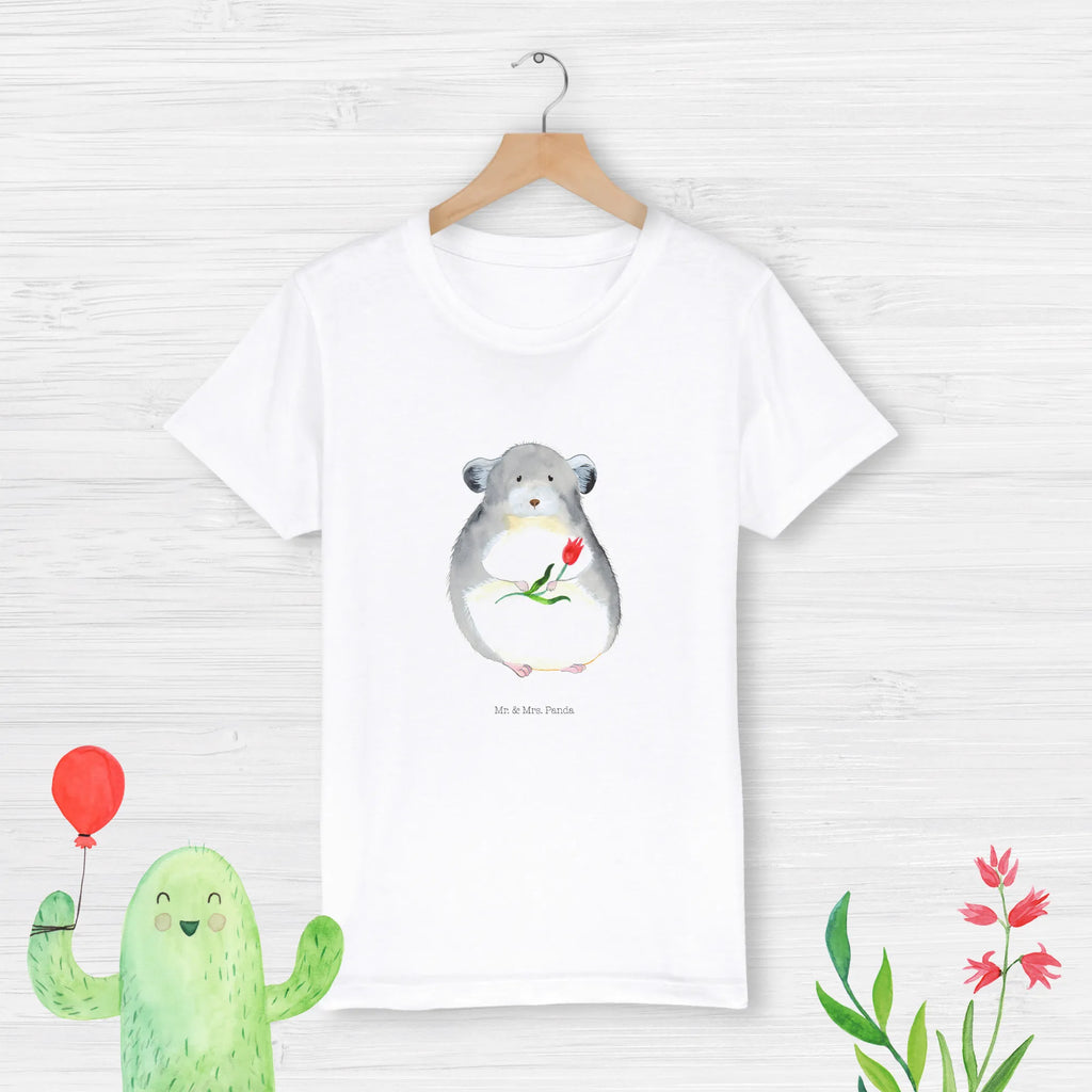 Organic Kinder T-Shirt Chinchilla Blume Kinder T-Shirt, Kinder T-Shirt Mädchen, Kinder T-Shirt Jungen, Tiermotive, Gute Laune, lustige Sprüche, Tiere, Chinchilla, Chinchillas, Liebeskummer, Kummer, Depressionen, traurig sein, Chaos, Glücklichsein, Büro, Büroalltag