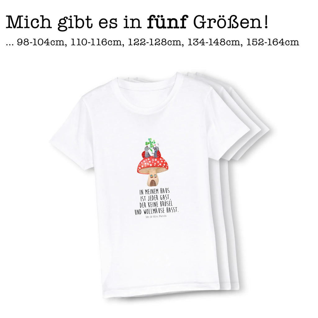 Organic Kinder T-Shirt Marienkäfer Fliegenpilz Kinder T-Shirt, Kinder T-Shirt Mädchen, Kinder T-Shirt Jungen, Tiermotive, Gute Laune, lustige Sprüche, Tiere, Haus, Wohnung, zuhause, Fliegenpilz, Marienkäfer, Fleigenpilzhaus