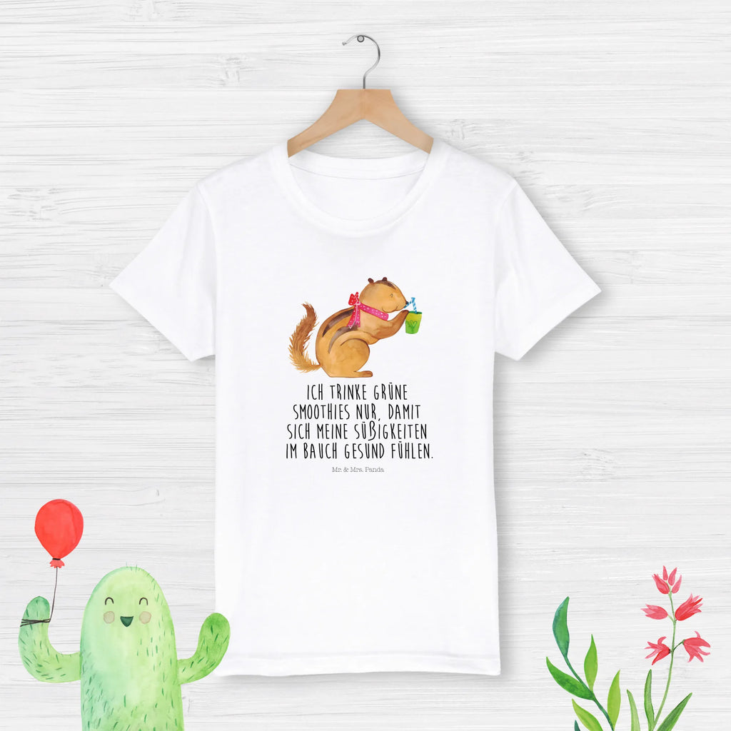 Organic Kinder T-Shirt Eichhörnchen Smoothie Kinder T-Shirt, Kinder T-Shirt Mädchen, Kinder T-Shirt Jungen, Tiermotive, Gute Laune, lustige Sprüche, Tiere, Green Smoothies, Diät, Abnehmen, Streifenhörnchen, Eichhörnchen