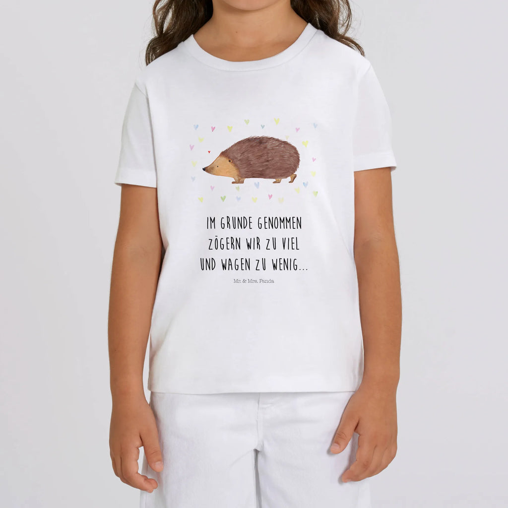 Organic Kinder T-Shirt Igel Herzen Kinder T-Shirt, Kinder T-Shirt Mädchen, Kinder T-Shirt Jungen, Tiermotive, Gute Laune, lustige Sprüche, Tiere, Liebe, Herz, Herzen, Igel, Vertrauen, Kuss, Leben