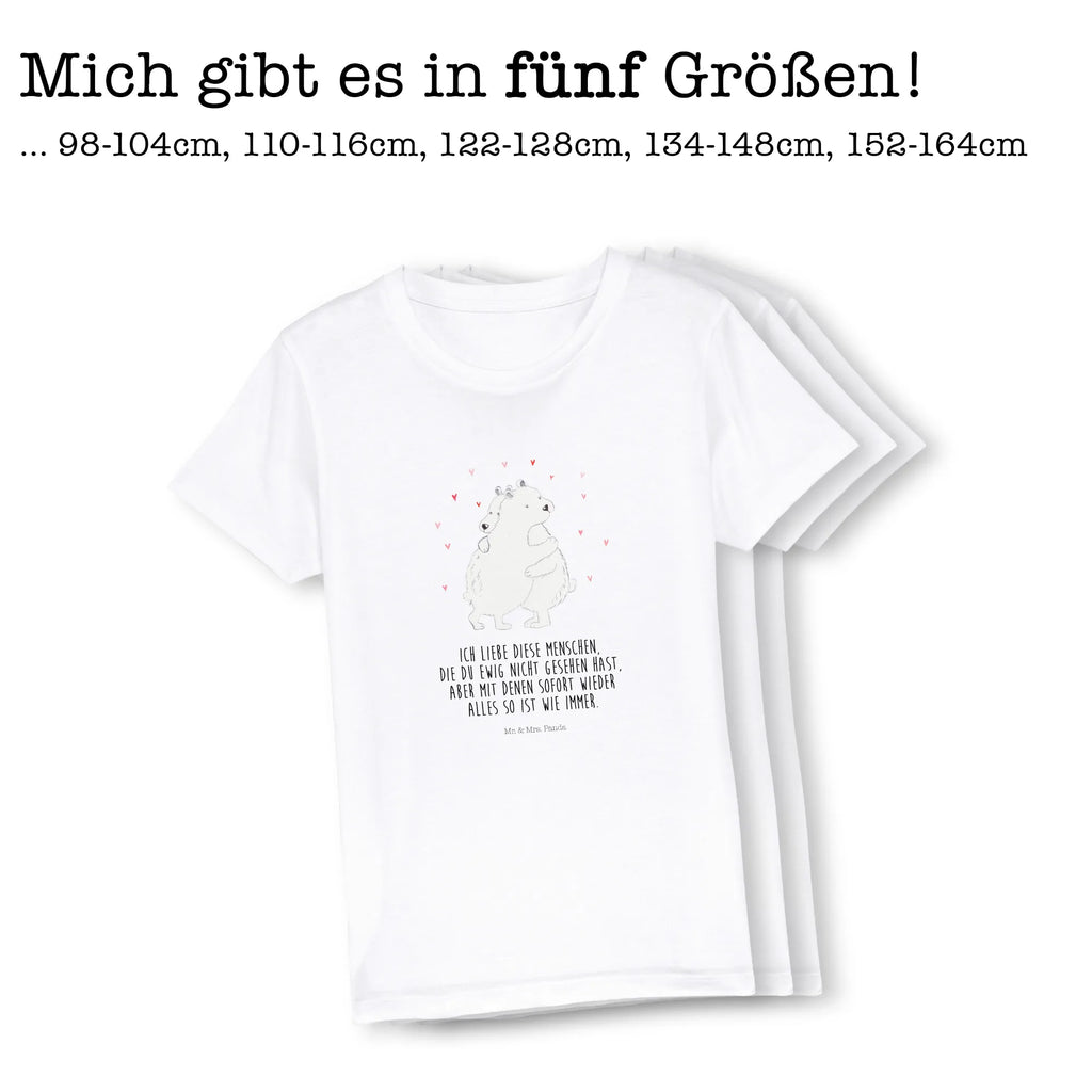 Organic Kinder T-Shirt Eisbär Umarmen Kinder T-Shirt, Kinder T-Shirt Mädchen, Kinder T-Shirt Jungen, Tiermotive, Gute Laune, lustige Sprüche, Tiere