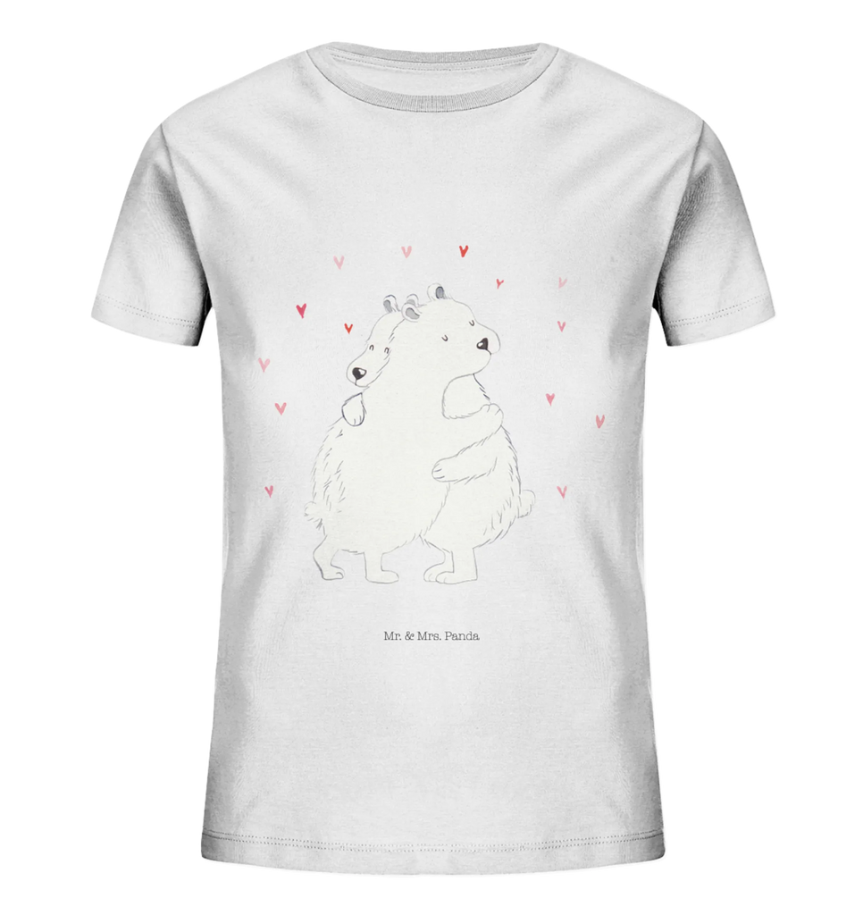 Organic Kinder T-Shirt Eisbär Umarmen Kinder T-Shirt, Kinder T-Shirt Mädchen, Kinder T-Shirt Jungen, Tiermotive, Gute Laune, lustige Sprüche, Tiere