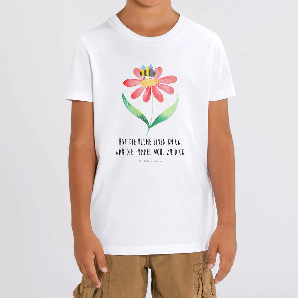 Organic Kinder T-Shirt Hummel Blume Kinder T-Shirt, Kinder T-Shirt Mädchen, Kinder T-Shirt Jungen, Tiermotive, Gute Laune, lustige Sprüche, Tiere, Hummel, Blume, Wespe, Flauschig, Natur, Feld, Hummeln, Biene