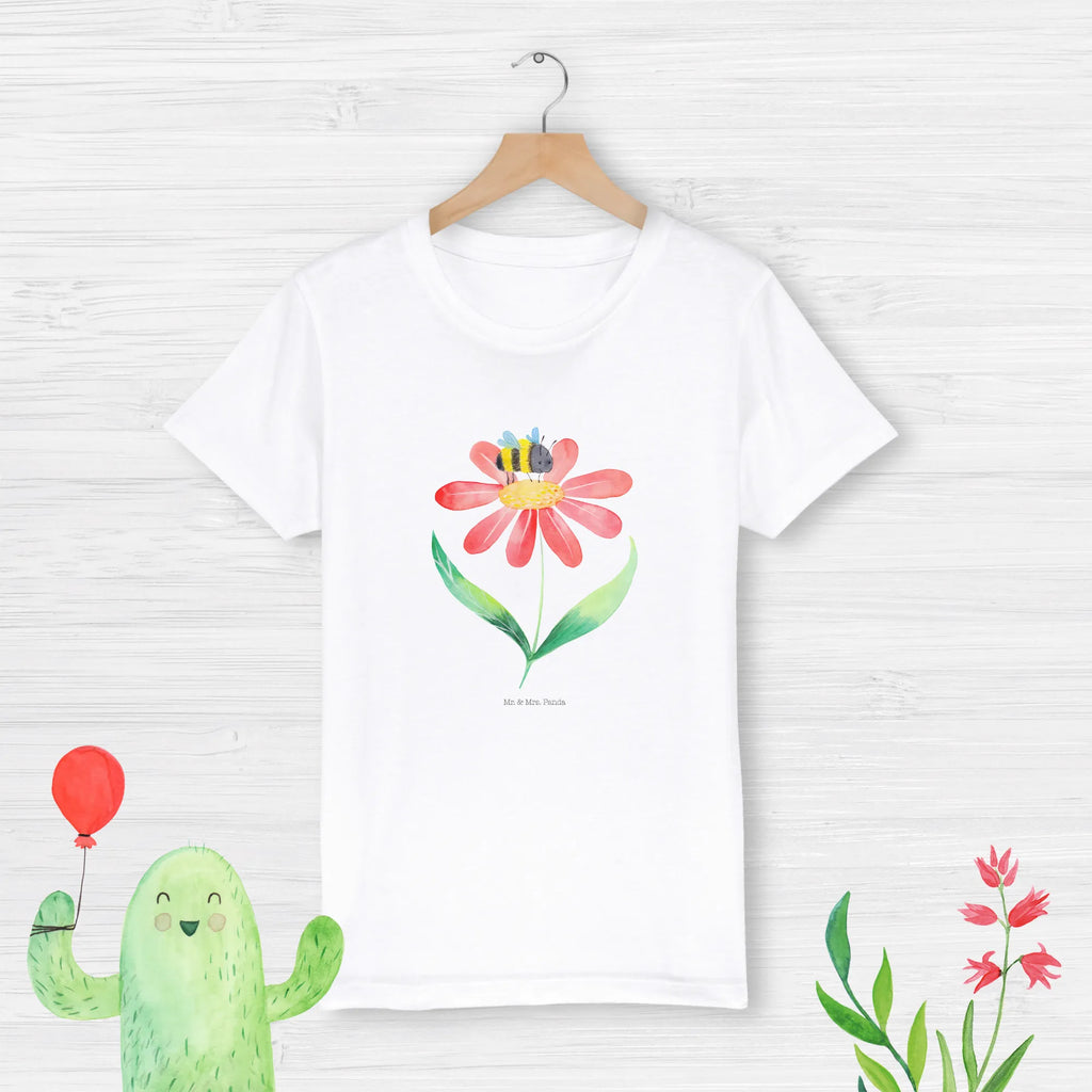 Organic Kinder T-Shirt Hummel Blume Kinder T-Shirt, Kinder T-Shirt Mädchen, Kinder T-Shirt Jungen, Tiermotive, Gute Laune, lustige Sprüche, Tiere, Hummel, Blume, Wespe, Flauschig, Natur, Feld, Hummeln, Biene