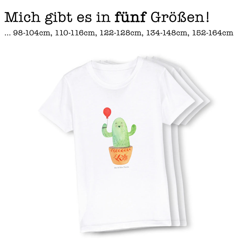 Organic Kinder T-Shirt Kaktus Luftballon Kinder T-Shirt, Kinder T-Shirt Mädchen, Kinder T-Shirt Jungen, Kaktus, Kakteen, Luftballon, Neustart, Freude, Büro, Stress, Büroalltag, Freundin, Freund, Ausbildung, Prüfung