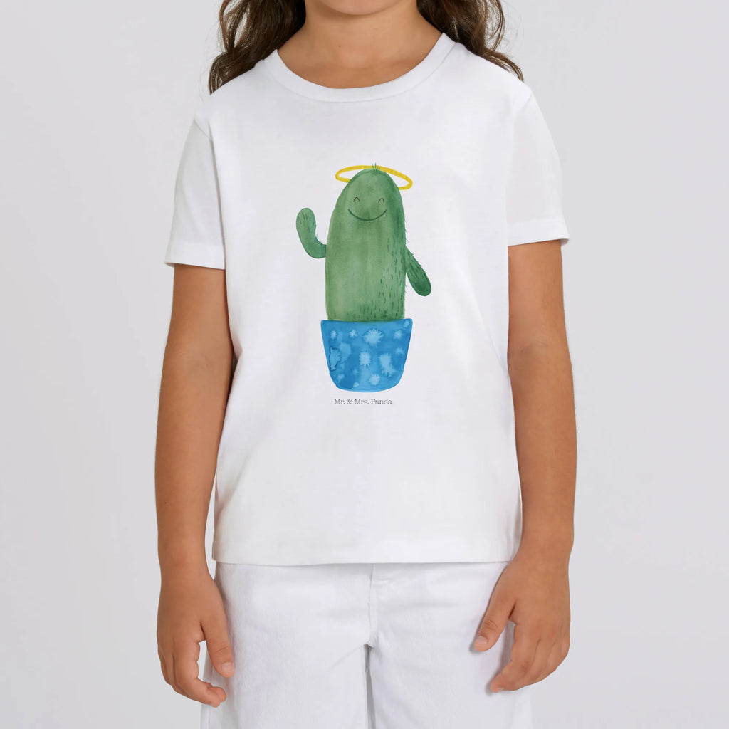 Organic Kinder T-Shirt Kaktus Heilig Kinder T-Shirt, Kinder T-Shirt Mädchen, Kinder T-Shirt Jungen, Kaktus, Kakteen, frech, lustig, Kind, Eltern, Familie, Bruder, Schwester, Schwestern, Freundin, Heiligenschein