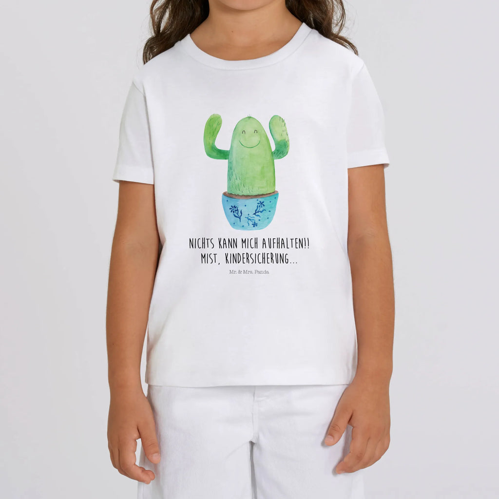 Organic Kinder T-Shirt Kaktus Happy Kinder T-Shirt, Kinder T-Shirt Mädchen, Kinder T-Shirt Jungen, Kaktus, Kakteen, Motivation, Spruch, lustig, Kindersicherung, Neustart, Büro, Büroalltag, Kollege, Kollegin, Freundin, Mutter, Familie, Ausbildung