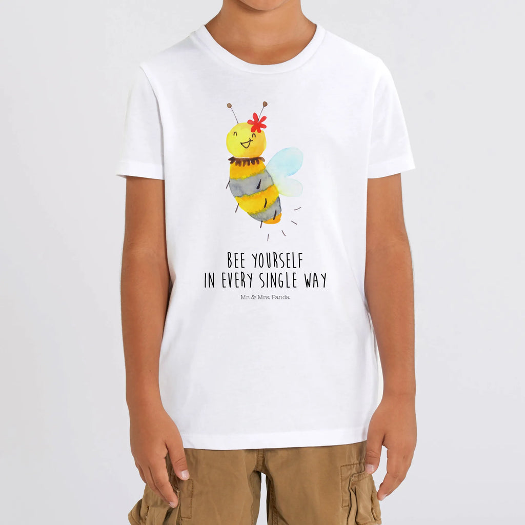 Organic Kinder T-Shirt Biene Blume Kinder T-Shirt, Kinder T-Shirt Mädchen, Kinder T-Shirt Jungen, Biene, Wespe, Hummel